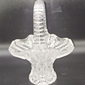 vintage papillon hofbauer frosted butterfly glass basket house decor